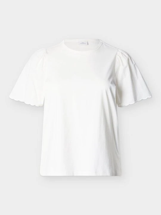 Zdjęcie produktu T-shirt basic ONLY Carmakoma mleczny