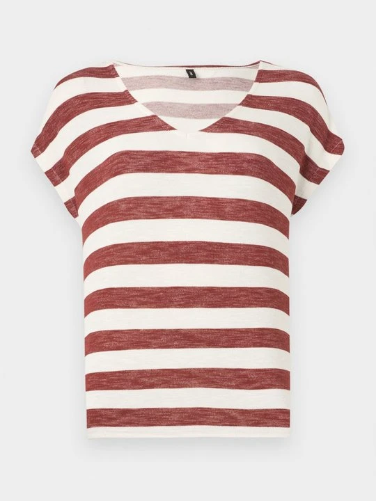 Zdjęcie produktu T-shirt z nadrukiem Only ciemnoczerwony
