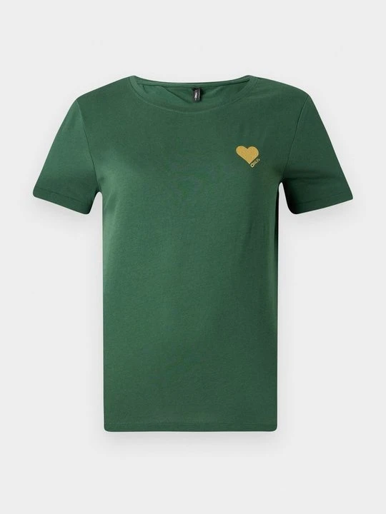 Zdjęcie produktu T-shirt z nadrukiem Only ciemnozielony
