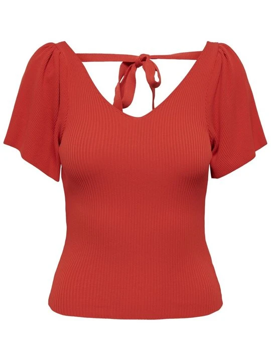 Zdjęcie produktu T-shirt z nadrukiem Only czerwony