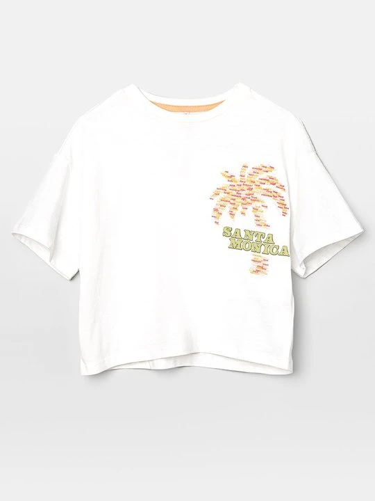 Zdjęcie produktu T-shirt z nadrukiem ONLY GIRLS biały