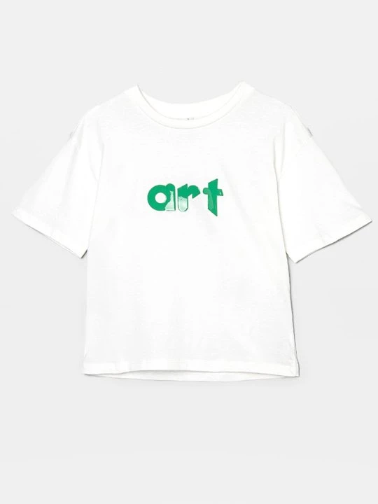 Zdjęcie produktu T-shirt z nadrukiem ONLY GIRLS mleczny
