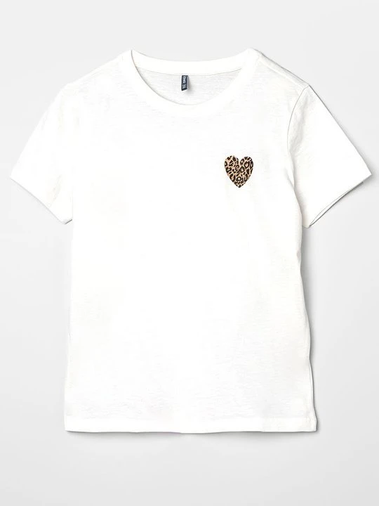 Zdjęcie produktu T-shirt z nadrukiem ONLY GIRLS mleczny