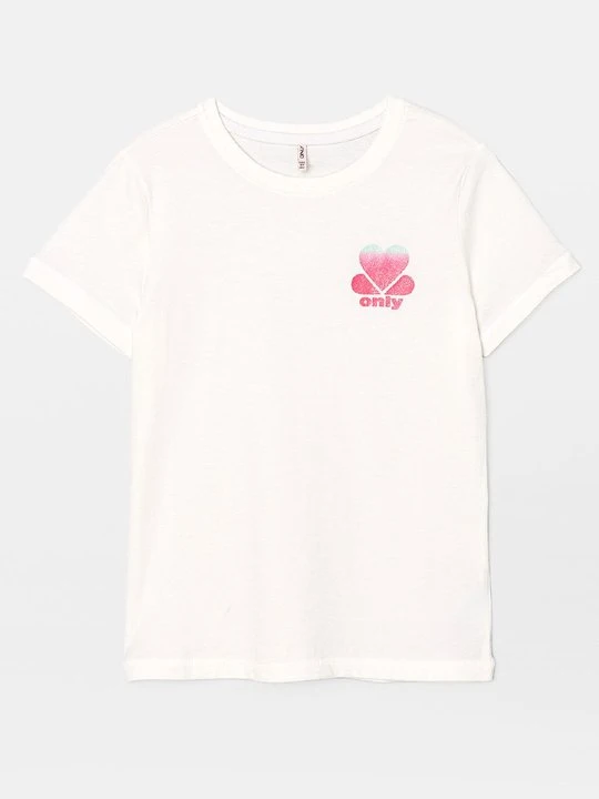 Zdjęcie produktu T-shirt z nadrukiem ONLY GIRLS mleczny