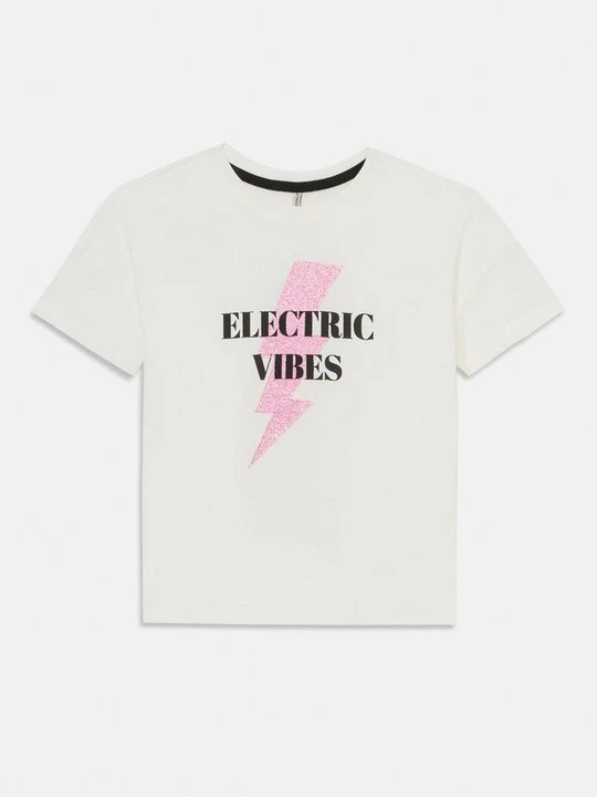 Zdjęcie produktu T-shirt z nadrukiem ONLY GIRLS mleczny