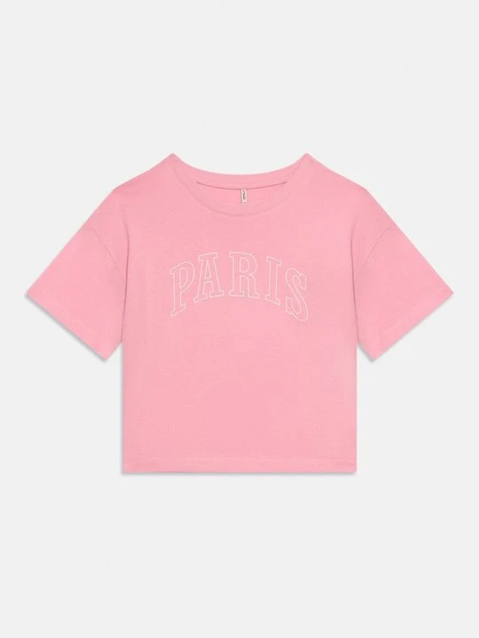 Zdjęcie produktu T-shirt z nadrukiem ONLY GIRLS różowy
