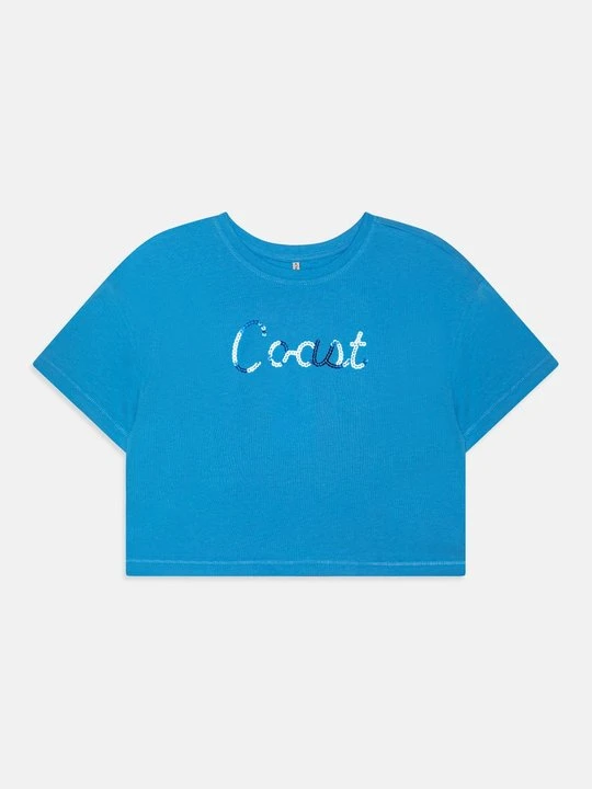 Zdjęcie produktu T-shirt z nadrukiem ONLY GIRLS niebieski