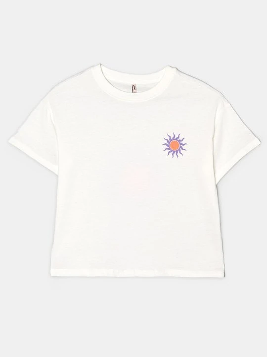 Zdjęcie produktu T-shirt z nadrukiem ONLY GIRLS mleczny