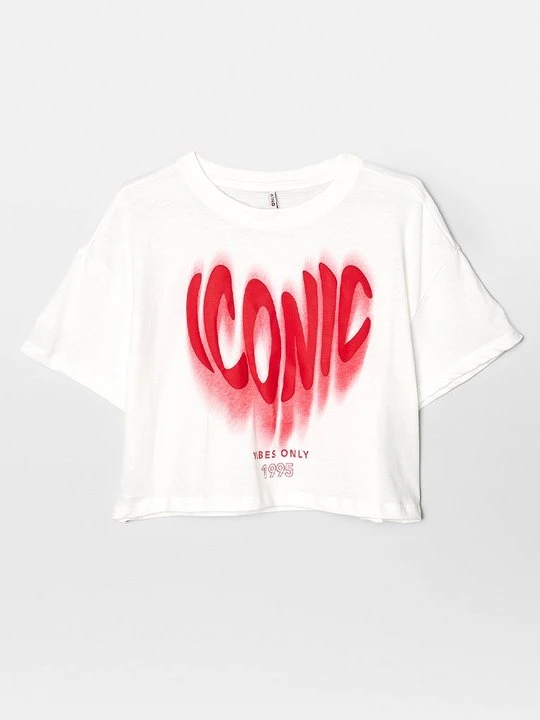 Zdjęcie produktu T-shirt z nadrukiem ONLY GIRLS niebieski