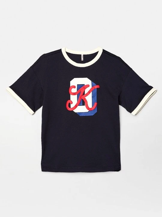 Zdjęcie produktu T-shirt z nadrukiem ONLY GIRLS granatowy