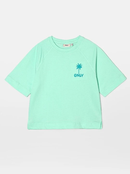 Zdjęcie produktu T-shirt z nadrukiem ONLY GIRLS zielony