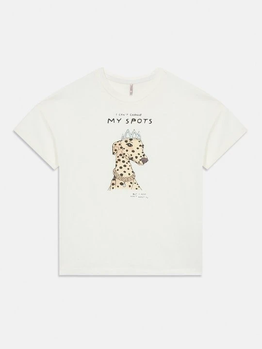 Zdjęcie produktu T-shirt z nadrukiem ONLY GIRLS niebieski