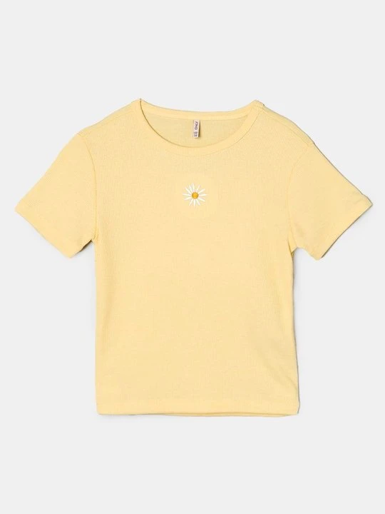 Zdjęcie produktu T-shirt z nadrukiem ONLY GIRLS żółty