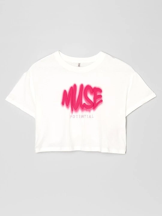 Zdjęcie produktu T-shirt z nadrukiem ONLY GIRLS jasnoniebieski
