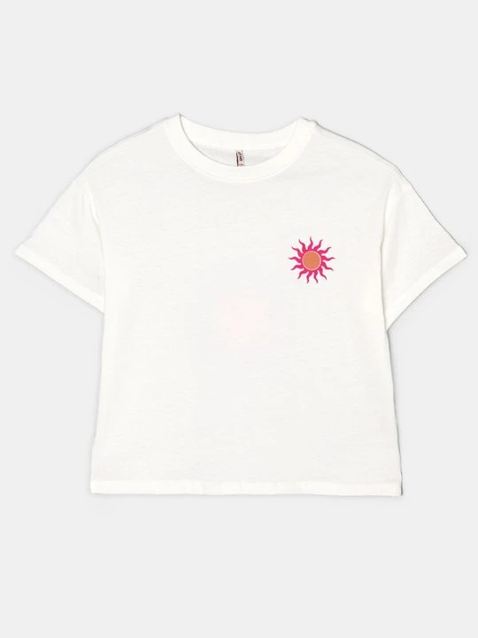 Zdjęcie produktu T-shirt z nadrukiem ONLY GIRLS jasnoszary