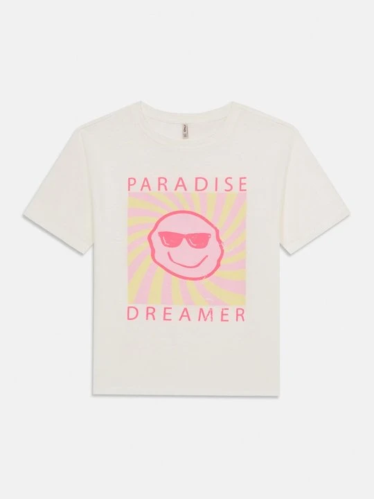 Zdjęcie produktu T-shirt z nadrukiem ONLY GIRLS mleczny