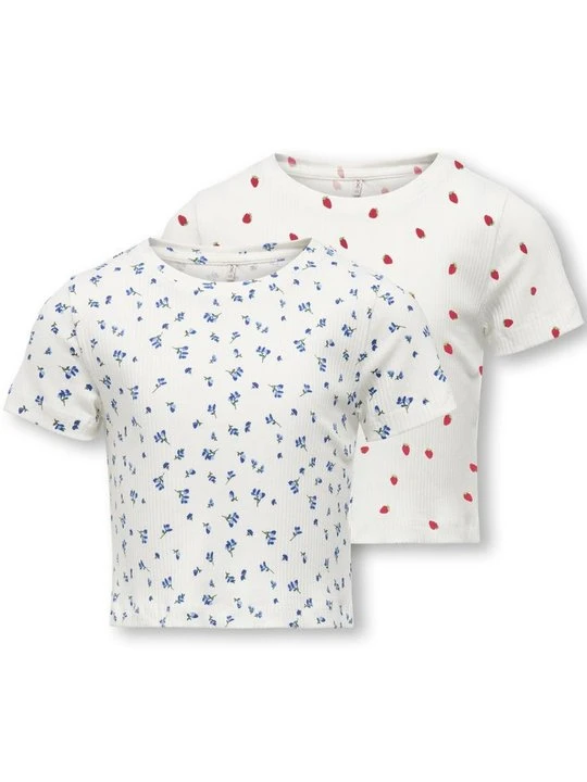 Zdjęcie produktu T-shirt z nadrukiem ONLY GIRLS mleczny