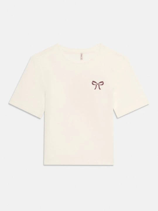 Zdjęcie produktu T-shirt z nadrukiem ONLY GIRLS mleczny