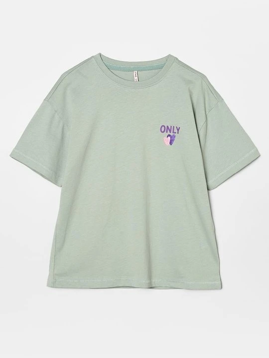 Zdjęcie produktu T-shirt z nadrukiem ONLY GIRLS zielony