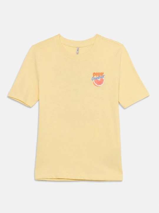 Zdjęcie produktu T-shirt z nadrukiem ONLY GIRLS żółty