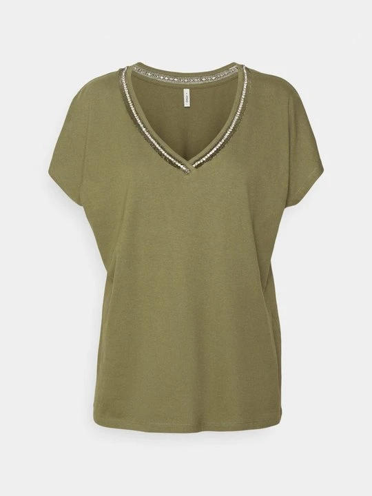 Zdjęcie produktu T-shirt z nadrukiem Only khaki