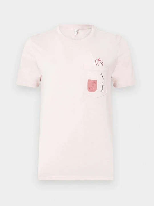 Zdjęcie produktu T-shirt z nadrukiem Only liliowy