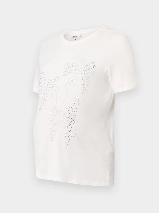 Zdjęcie produktu T-shirt z nadrukiem Only mleczny