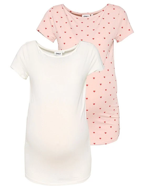 Zdjęcie produktu T-shirt z nadrukiem Only mleczny