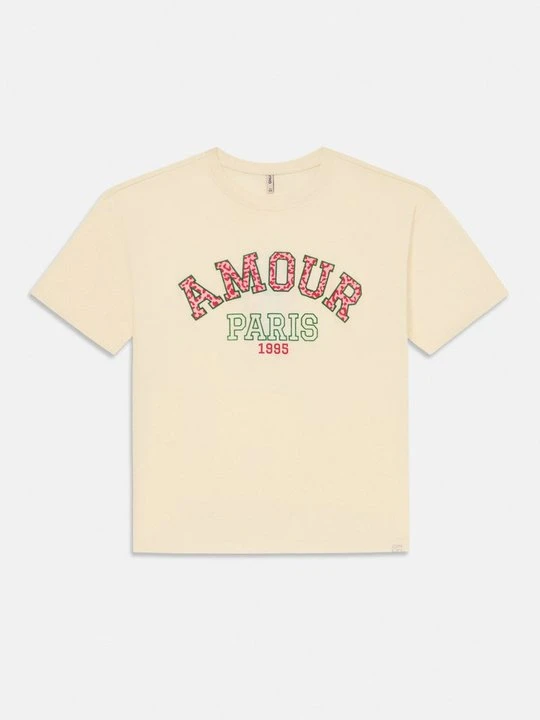 Zdjęcie produktu T-shirt z nadrukiem ONLY MINI mleczny