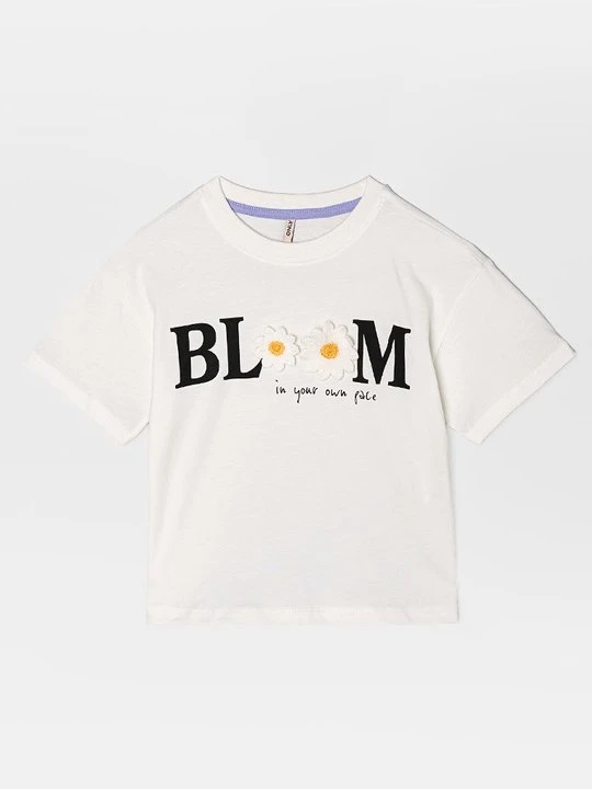 Zdjęcie produktu T-shirt z nadrukiem ONLY MINI mleczny