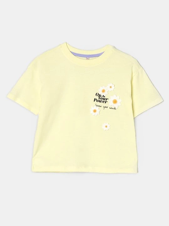 Zdjęcie produktu T-shirt z nadrukiem ONLY MINI żółty