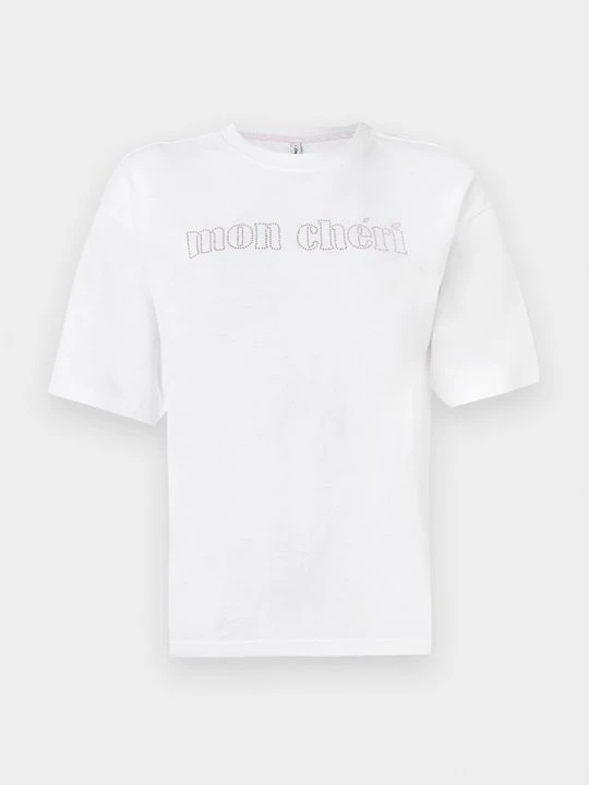 Zdjęcie produktu T-shirt z nadrukiem Only mleczny
