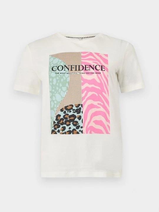 Zdjęcie produktu T-shirt z nadrukiem Only mleczny