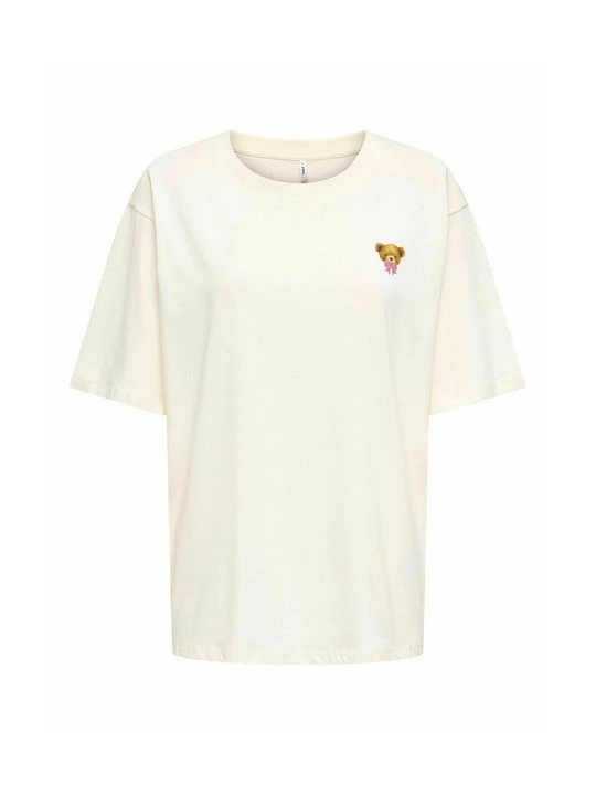 Zdjęcie produktu T-shirt z nadrukiem Only mleczny