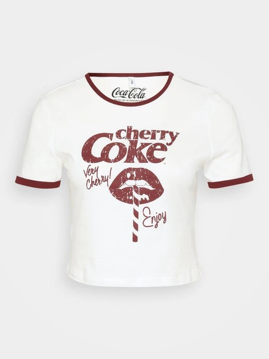 Zdjęcie produktu T-shirt z nadrukiem Only mleczny