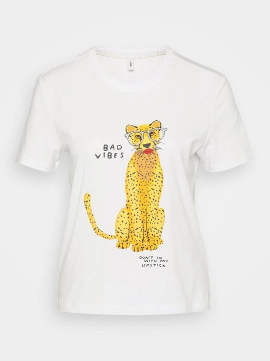 Zdjęcie produktu T-shirt z nadrukiem Only biały