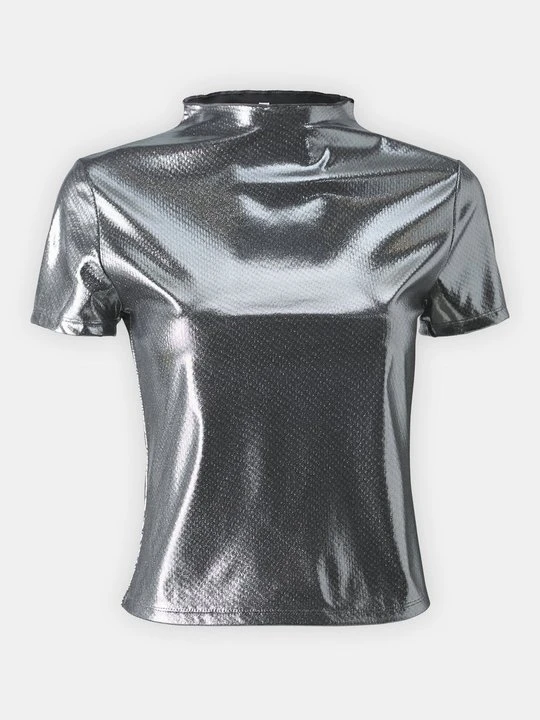 Zdjęcie produktu T-shirt z nadrukiem Only srebrny