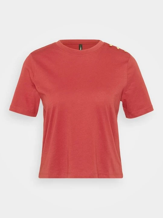 Zdjęcie produktu T-shirt z nadrukiem Only ciemnoczerwony