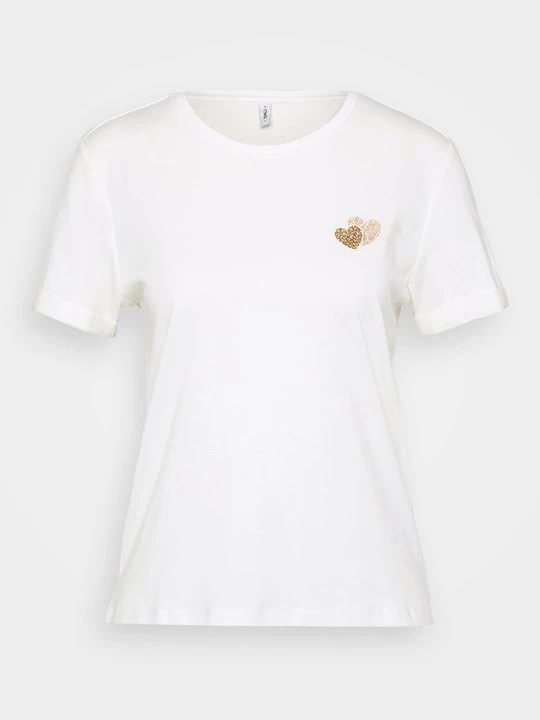 Zdjęcie produktu T-shirt z nadrukiem Only mleczny