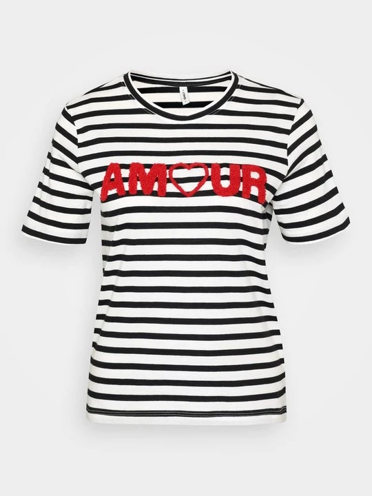 Zdjęcie produktu T-shirt z nadrukiem Only mleczny