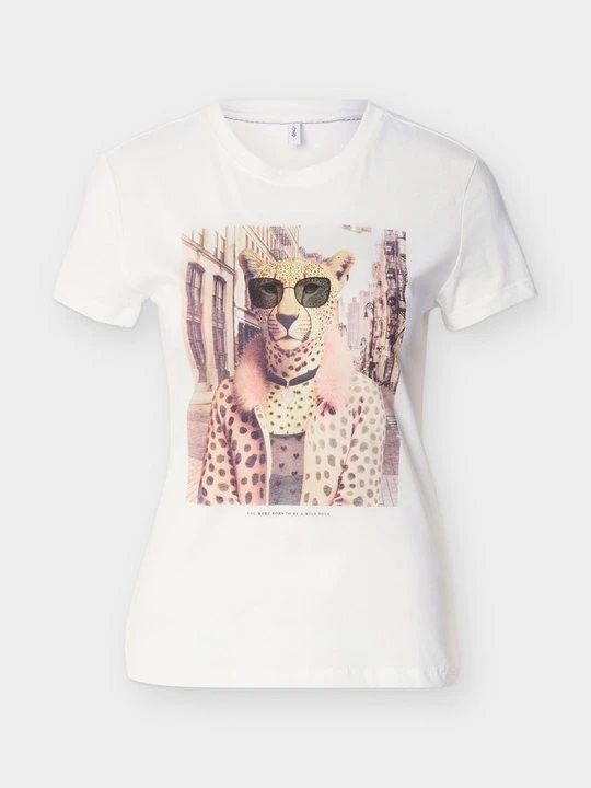 Zdjęcie produktu T-shirt z nadrukiem Only biały