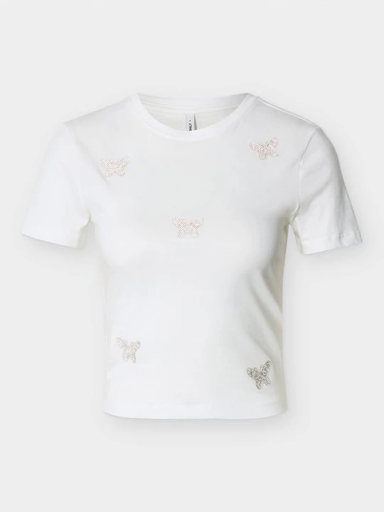 Zdjęcie produktu T-shirt z nadrukiem Only mleczny
