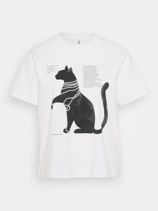 Zdjęcie produktu T-shirt z nadrukiem Only biały