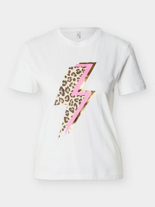 Zdjęcie produktu T-shirt z nadrukiem Only biały