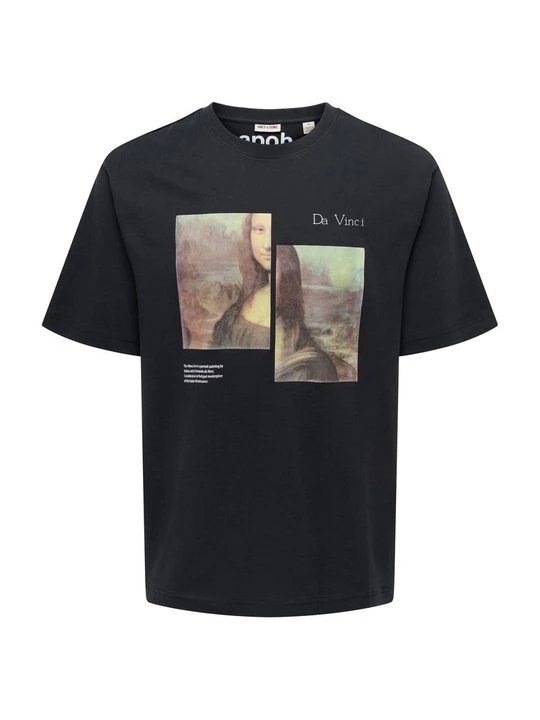 Zdjęcie produktu T-shirt z nadrukiem Only & Sons czarny