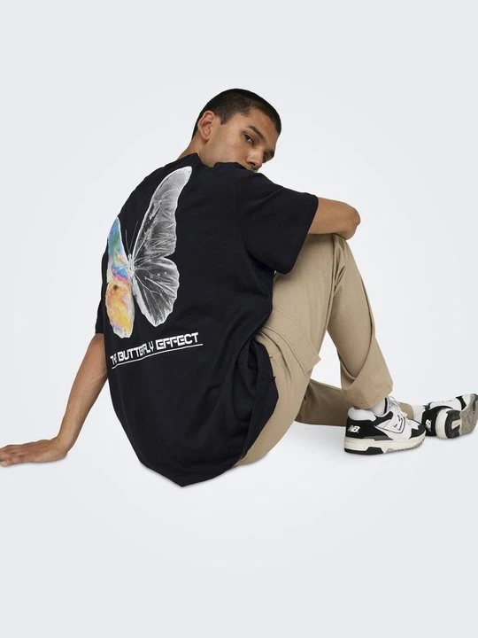 Zdjęcie produktu T-shirt z nadrukiem Only & Sons czarny