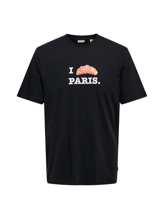 Zdjęcie produktu T-shirt z nadrukiem Only & Sons czarny
