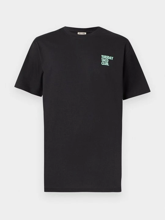 Zdjęcie produktu T-shirt z nadrukiem Only & Sons czarny