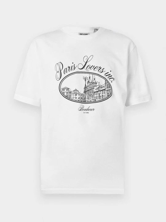 Zdjęcie produktu T-shirt z nadrukiem Only & Sons biały