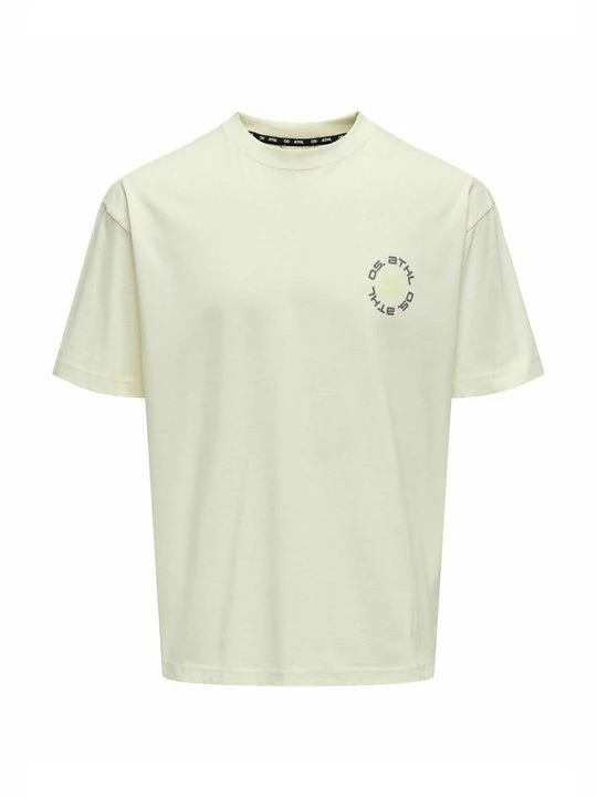 Zdjęcie produktu T-shirt z nadrukiem Only & Sons beżowy